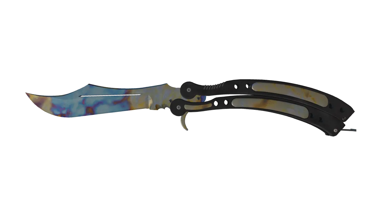 Butterfly Knife | Case Hardened seed #38, front