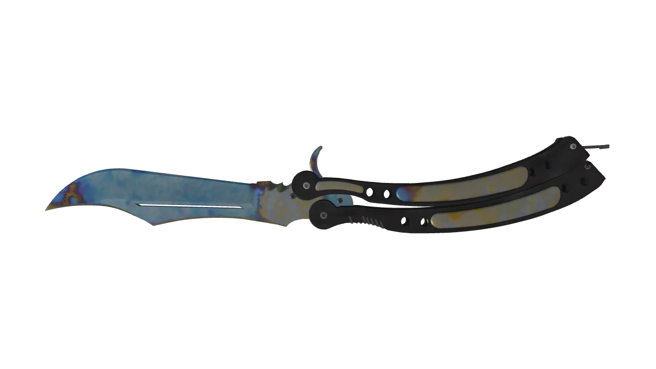 Butterfly Knife | Case Hardened seed #398, back