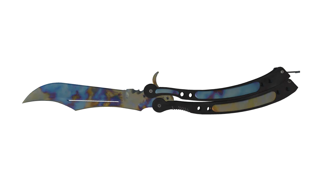 Butterfly Knife | Case Hardened seed #401, back