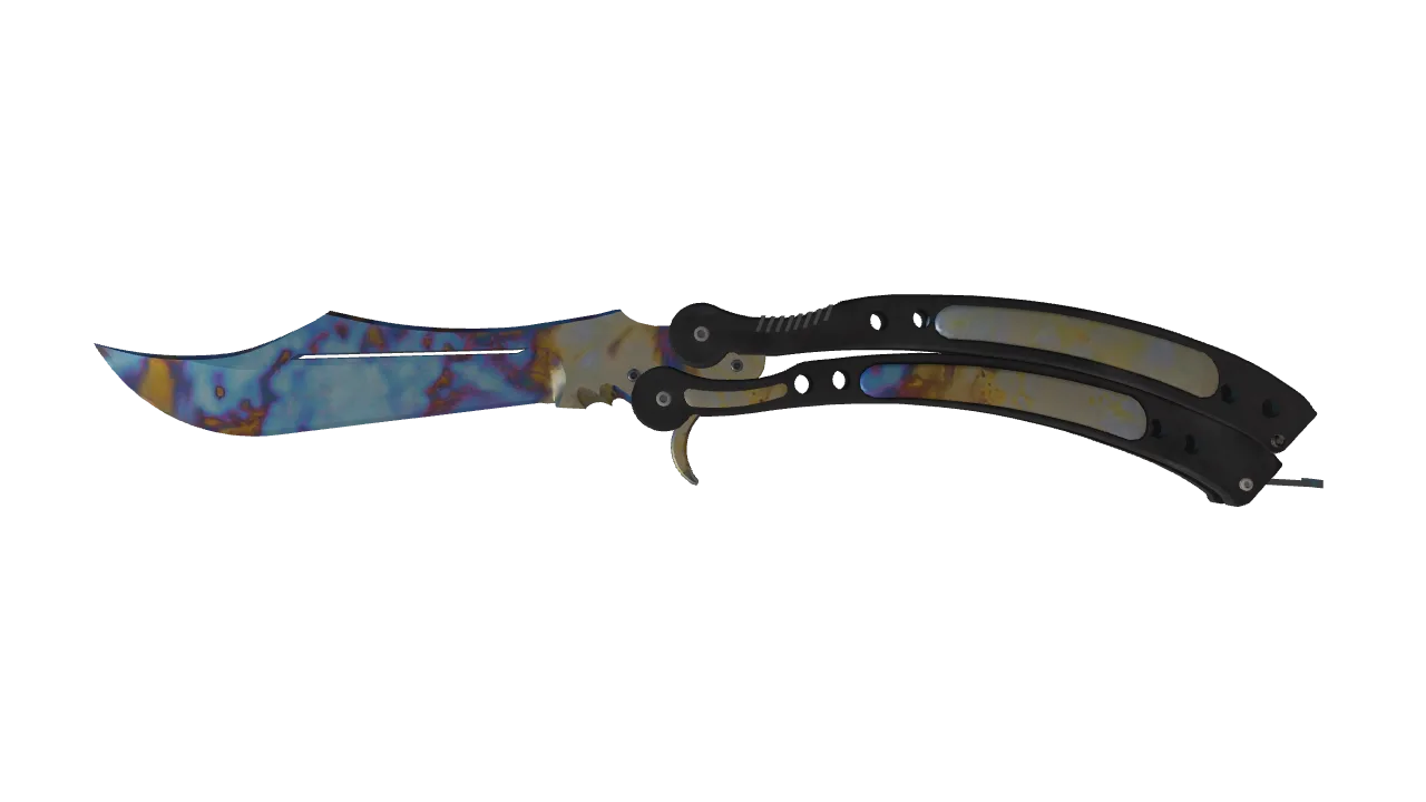 Butterfly Knife | Case Hardened seed #42, front