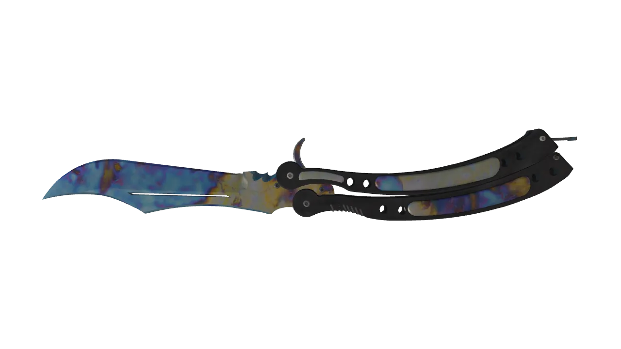 Butterfly Knife | Case Hardened seed #426, back