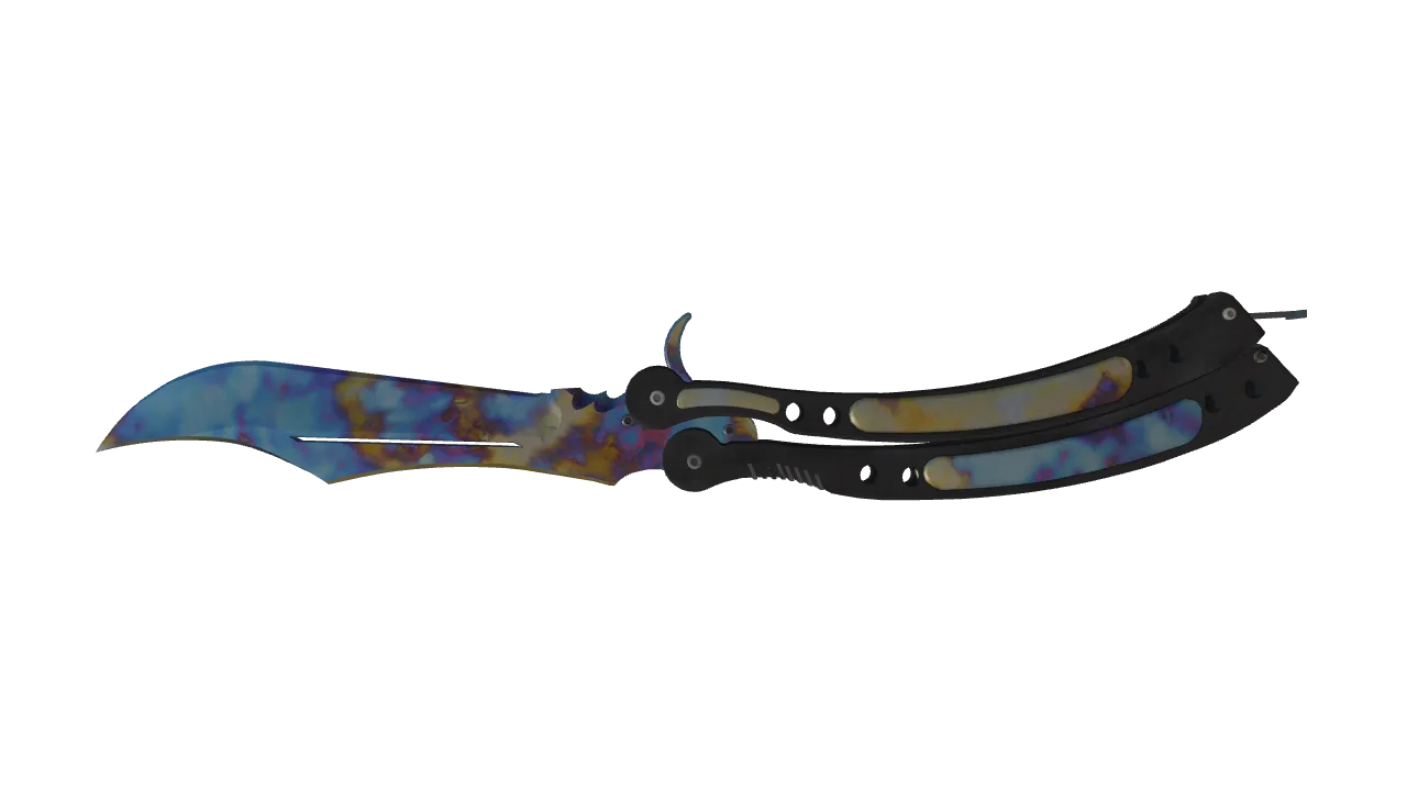 Butterfly Knife | Case Hardened seed #432, back