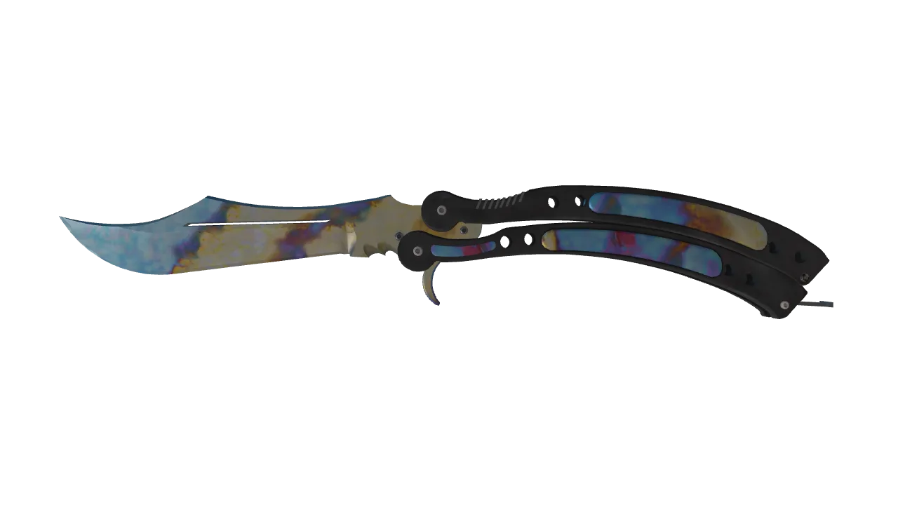 Butterfly Knife | Case Hardened seed #442, front