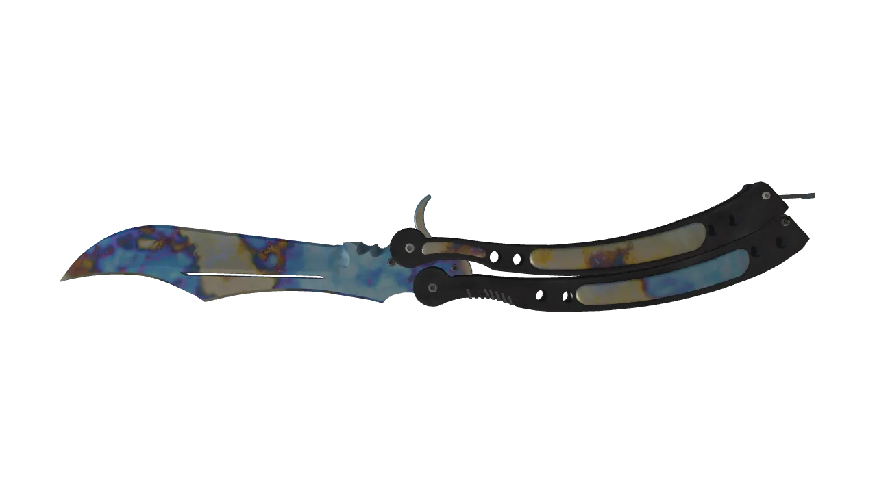 Butterfly Knife | Case Hardened seed #464, back