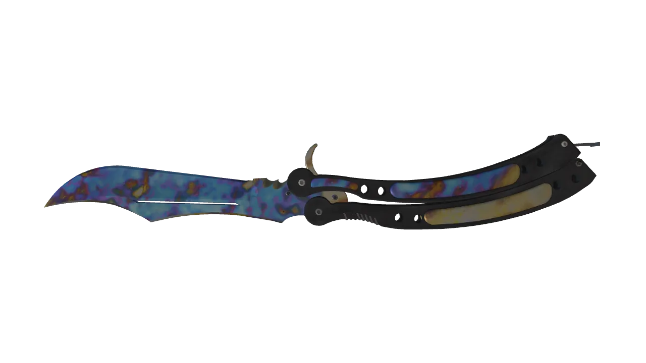 Butterfly Knife | Case Hardened seed #478, back