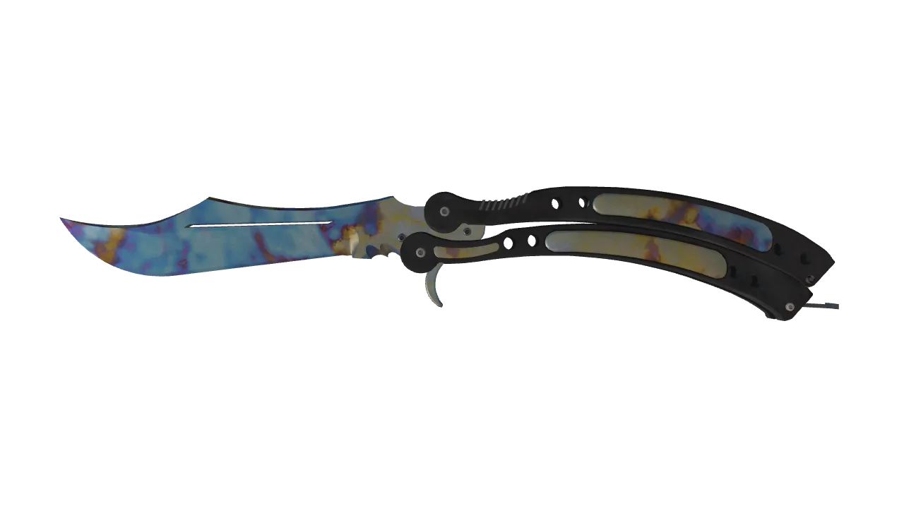 Butterfly Knife | Case Hardened seed #488, front