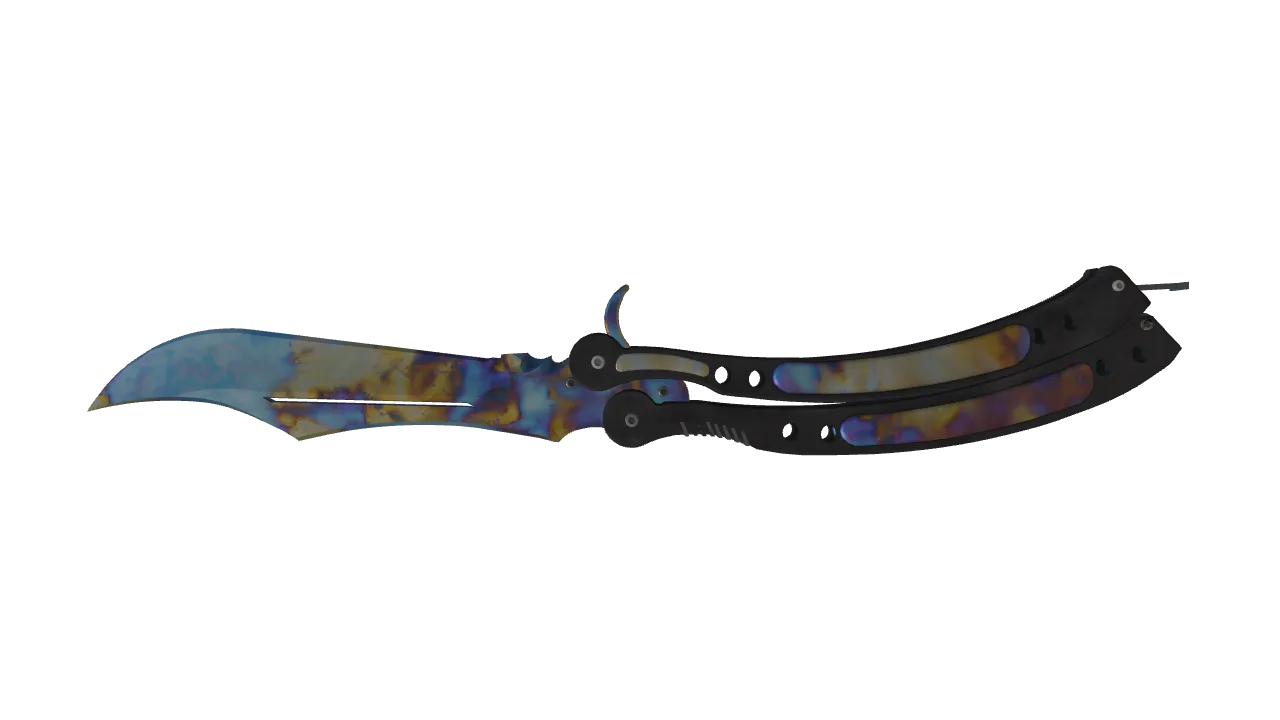 Butterfly Knife | Case Hardened seed #507, back