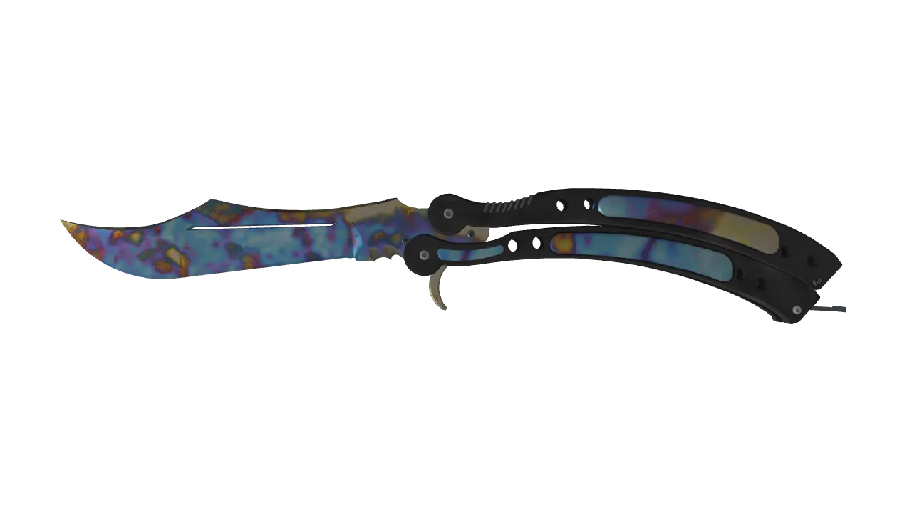 Butterfly Knife | Case Hardened seed #534, front