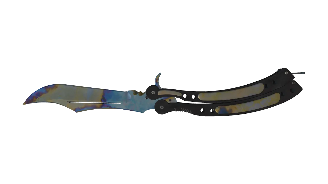 Butterfly Knife | Case Hardened seed #56, back