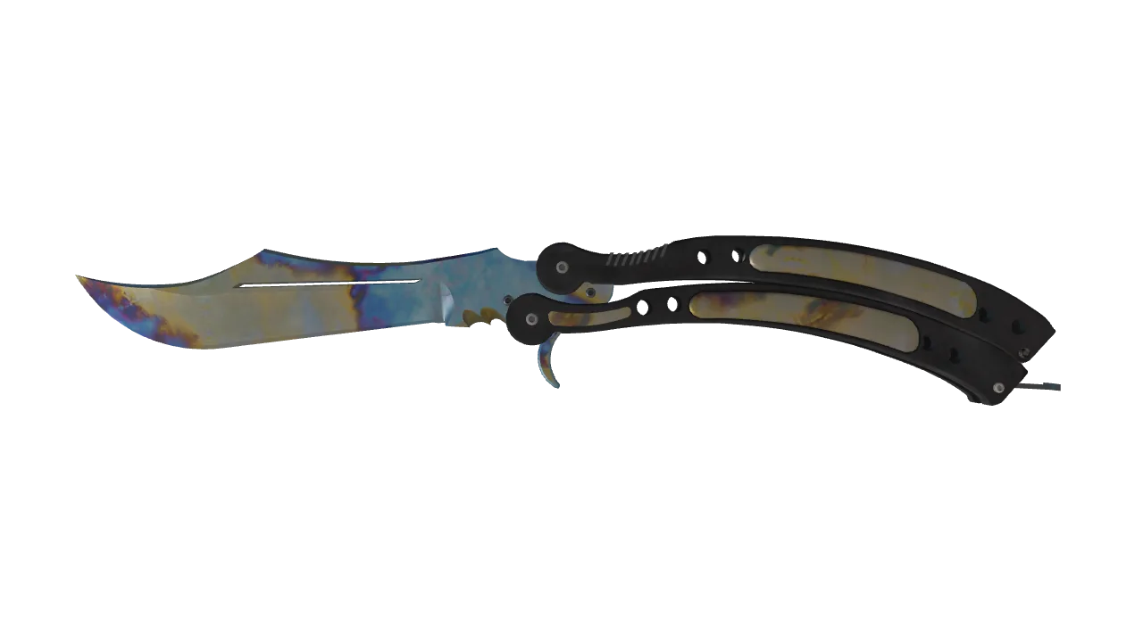 Butterfly Knife | Case Hardened seed #56, front