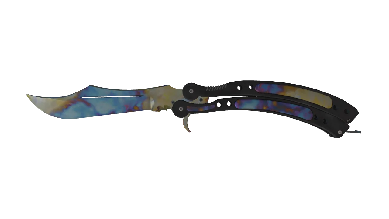 Butterfly Knife | Case Hardened seed #642, front