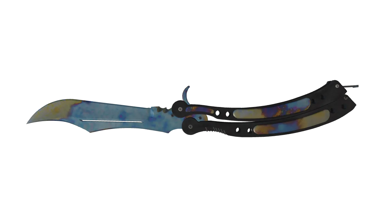 Butterfly Knife | Case Hardened seed #652, back