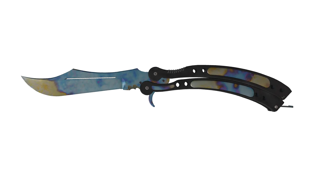 Butterfly Knife | Case Hardened seed #652, front