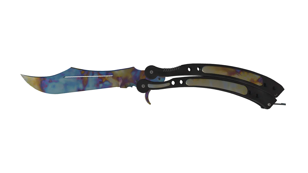 Butterfly Knife | Case Hardened seed #655, front