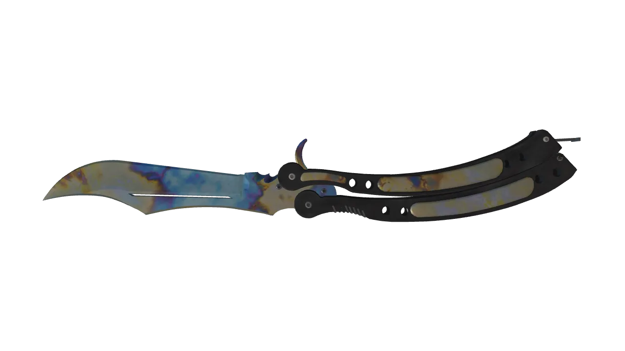 Butterfly Knife | Case Hardened seed #658, back