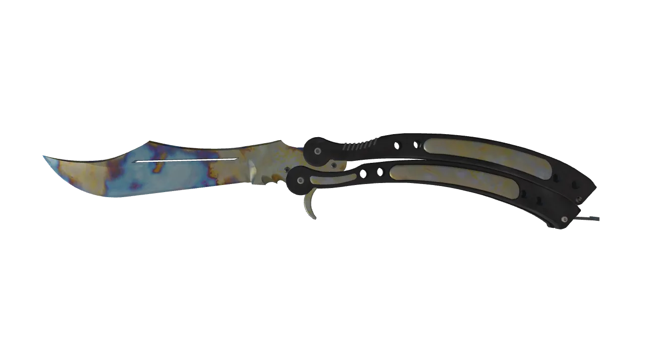 Butterfly Knife | Case Hardened seed #67, front
