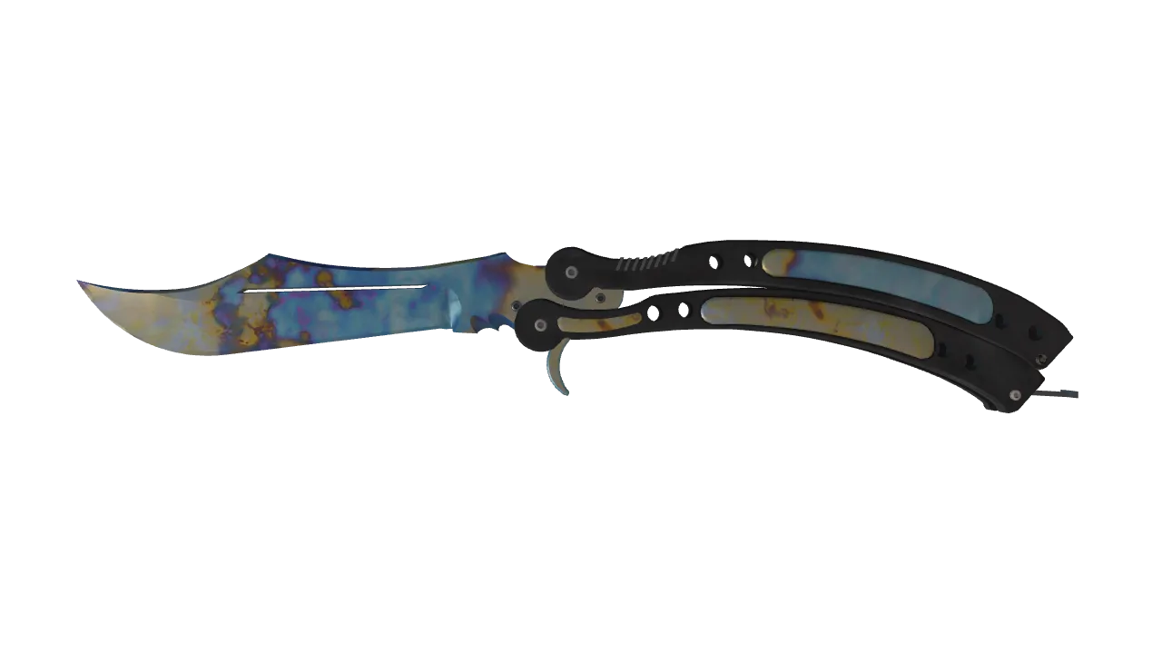 Butterfly Knife | Case Hardened seed #72, front