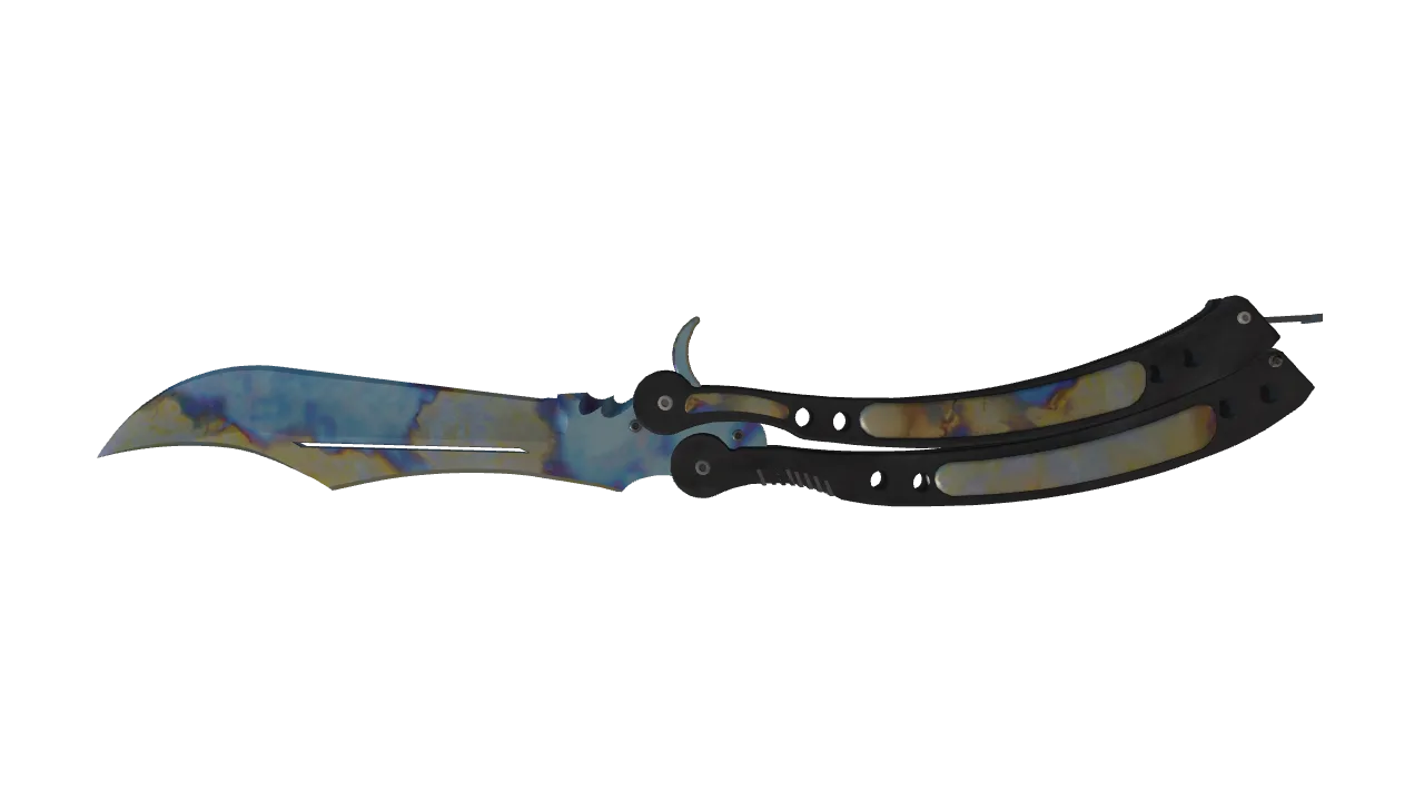 Butterfly Knife | Case Hardened seed #720, back