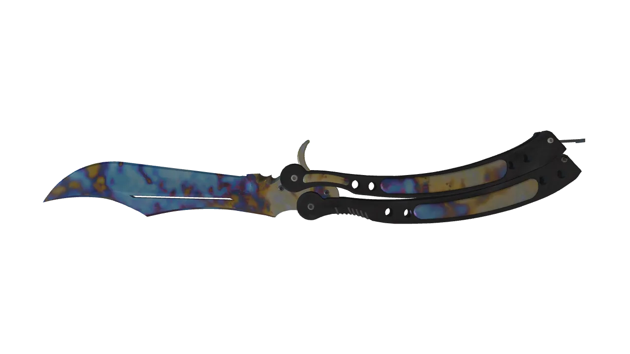 Butterfly Knife | Case Hardened seed #767, back