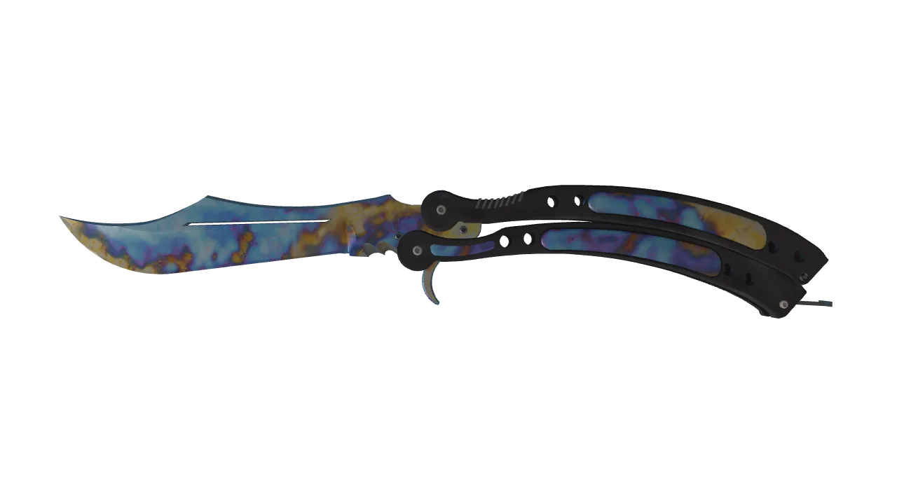 Butterfly Knife | Case Hardened seed #770, front