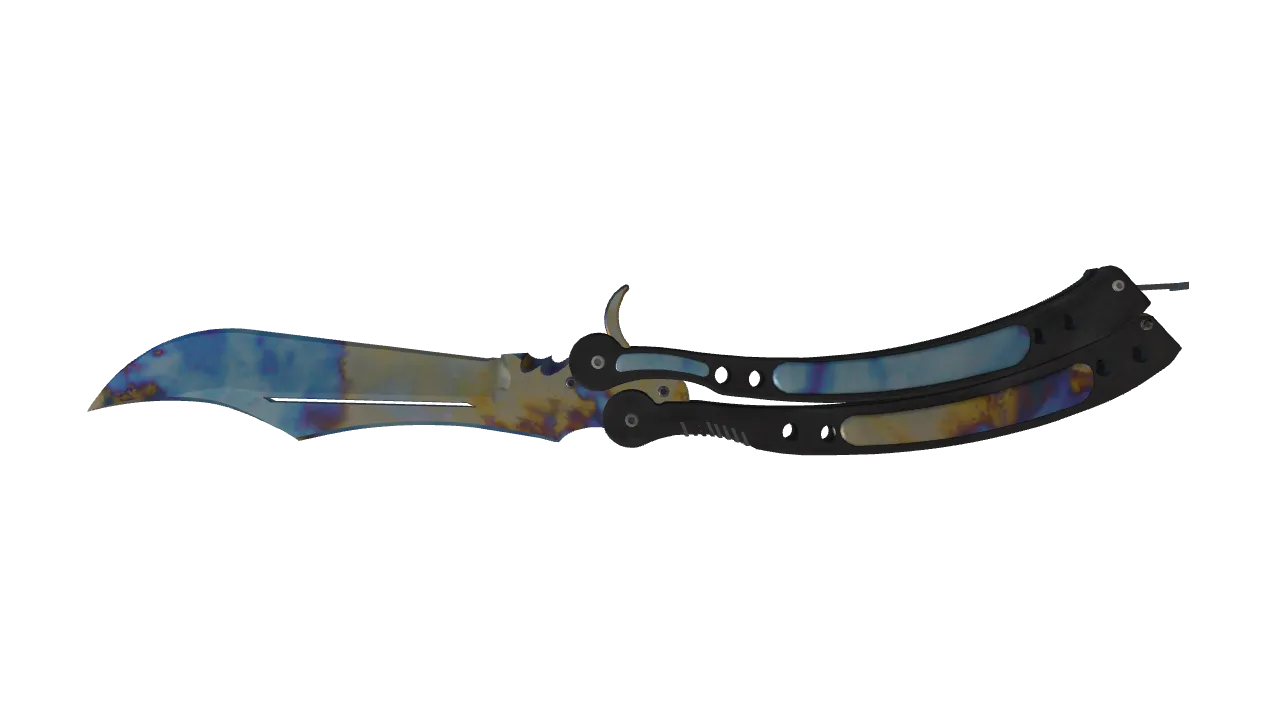 Butterfly Knife | Case Hardened seed #776, back