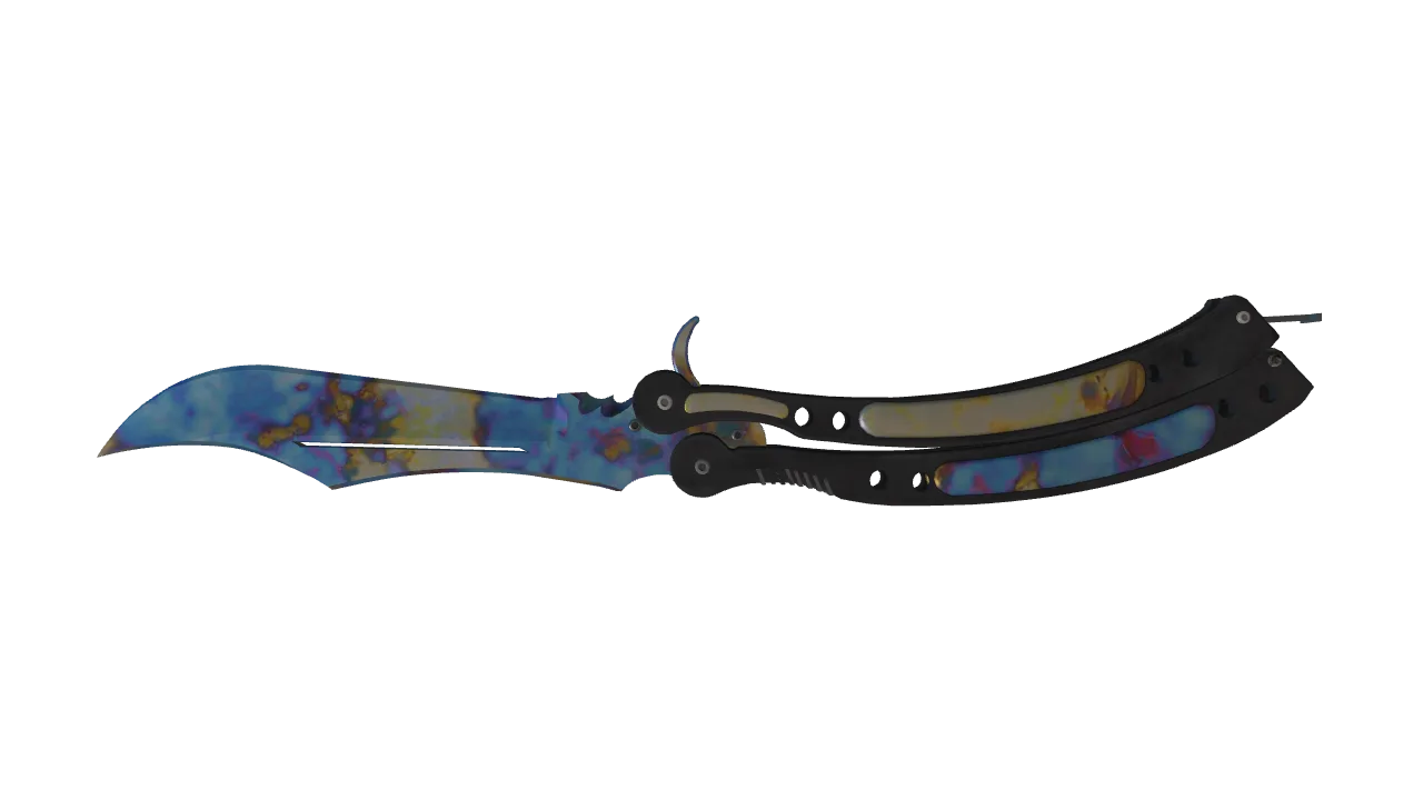 Butterfly Knife | Case Hardened seed #782, back