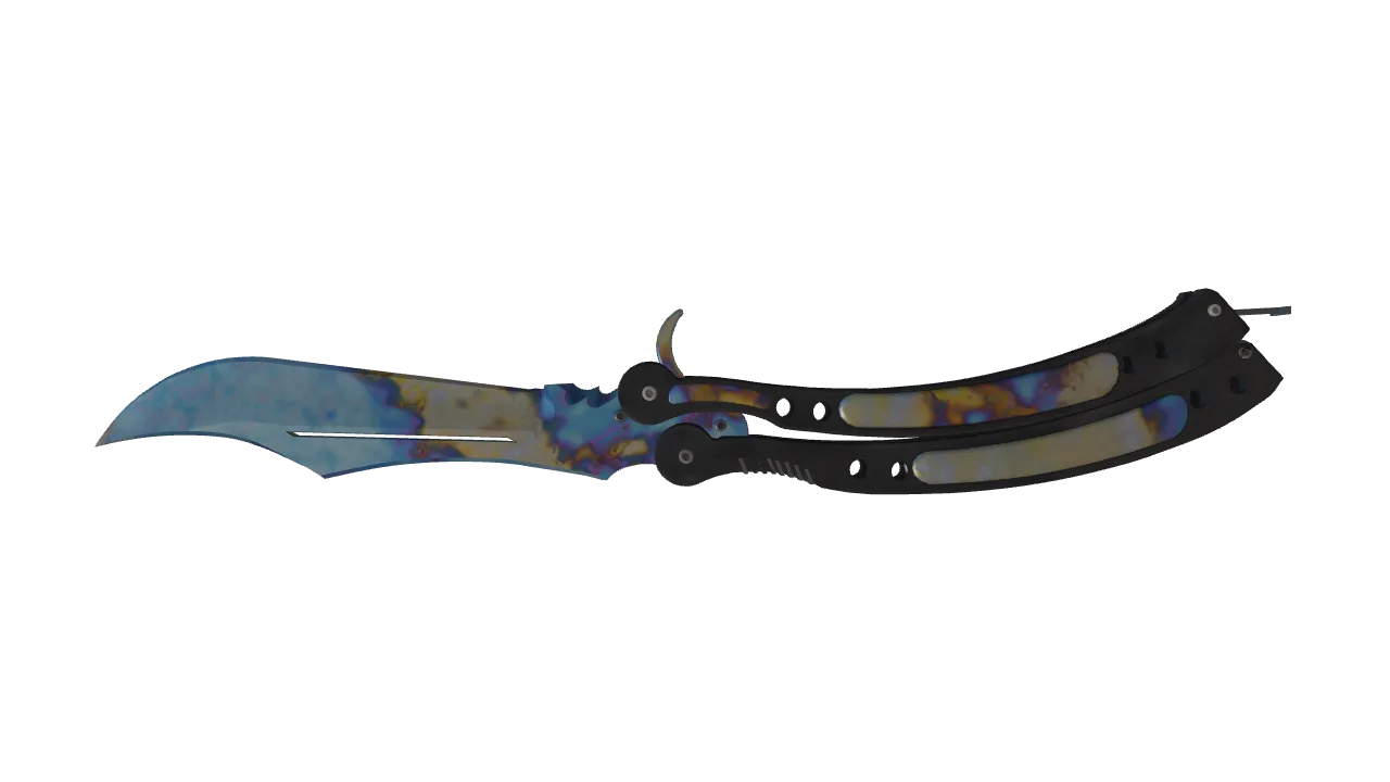 Butterfly Knife | Case Hardened seed #798, back