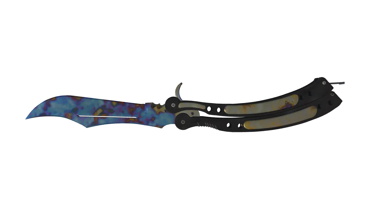 Butterfly Knife | Case Hardened seed #800, back