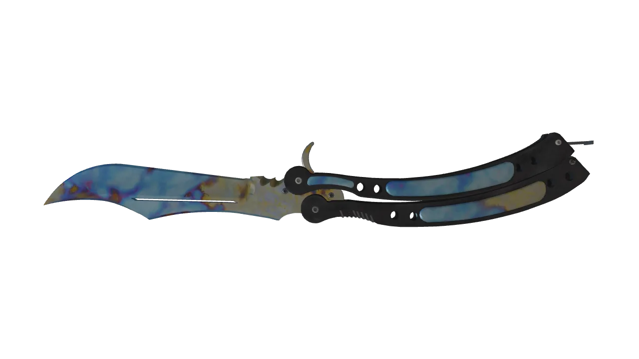 Butterfly Knife | Case Hardened seed #811, back
