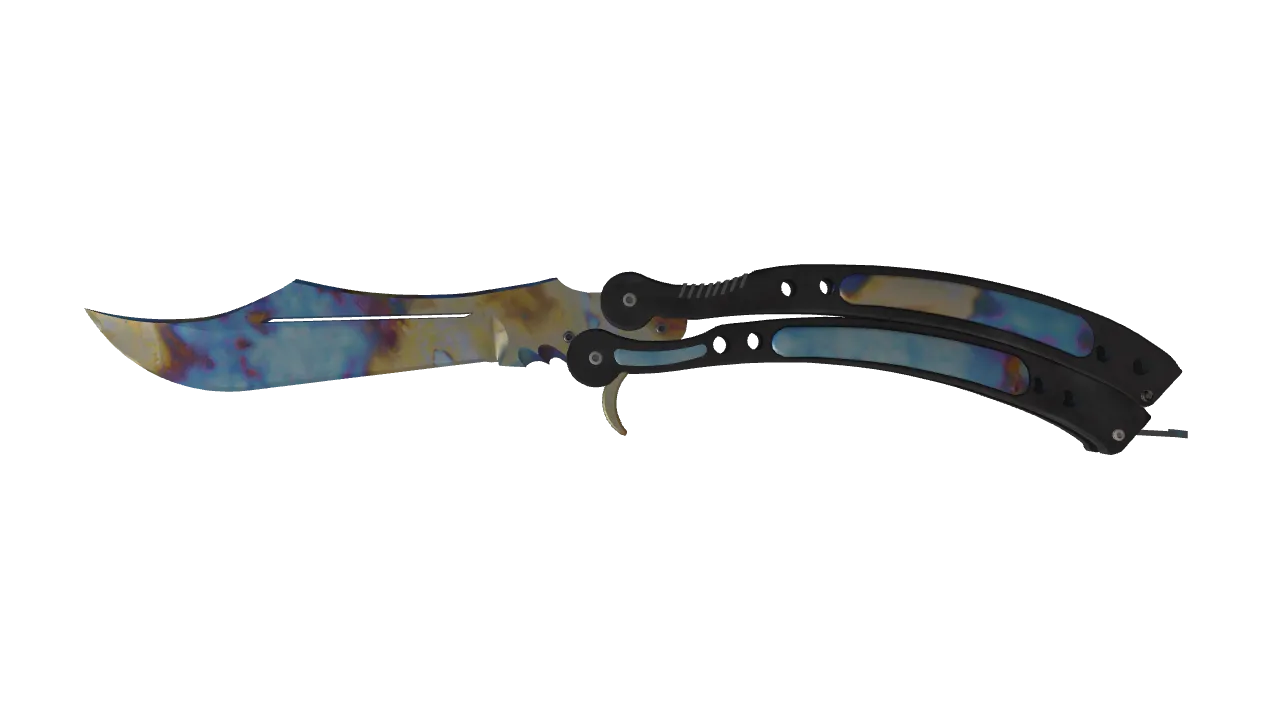 Butterfly Knife | Case Hardened seed #826, front