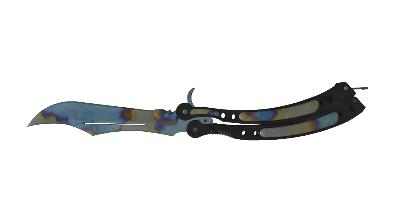 Butterfly Knife | Case Hardened seed #839, back