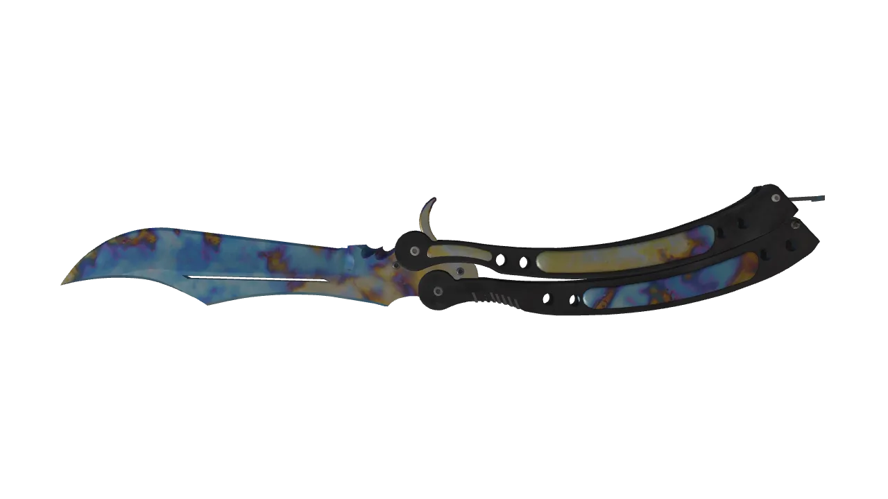 Butterfly Knife | Case Hardened seed #868, back