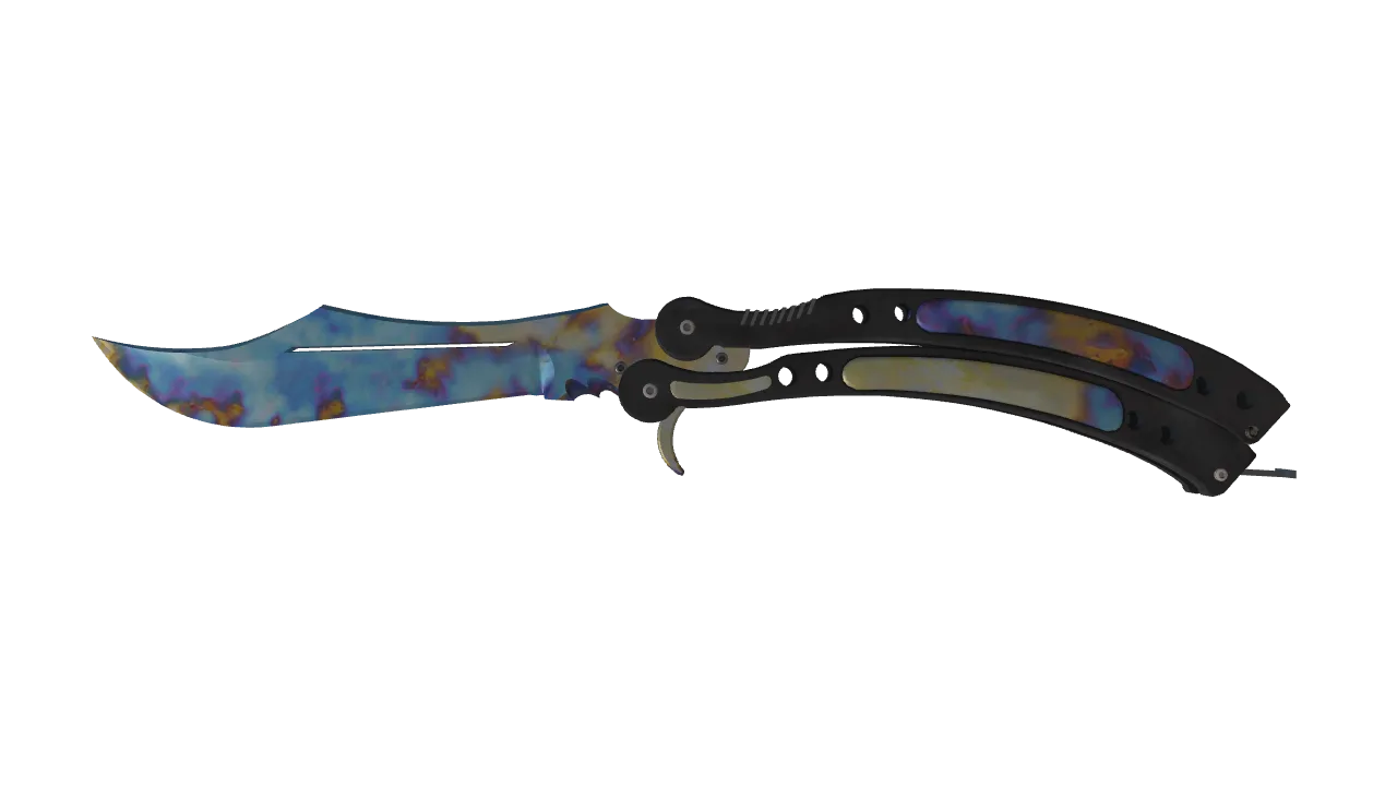 Butterfly Knife | Case Hardened seed #868, front
