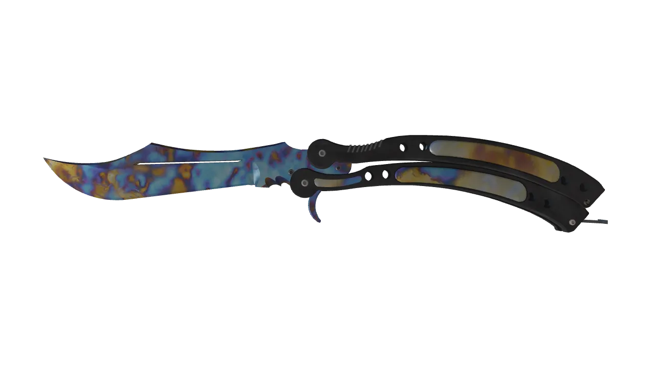 Butterfly Knife | Case Hardened seed #894, front