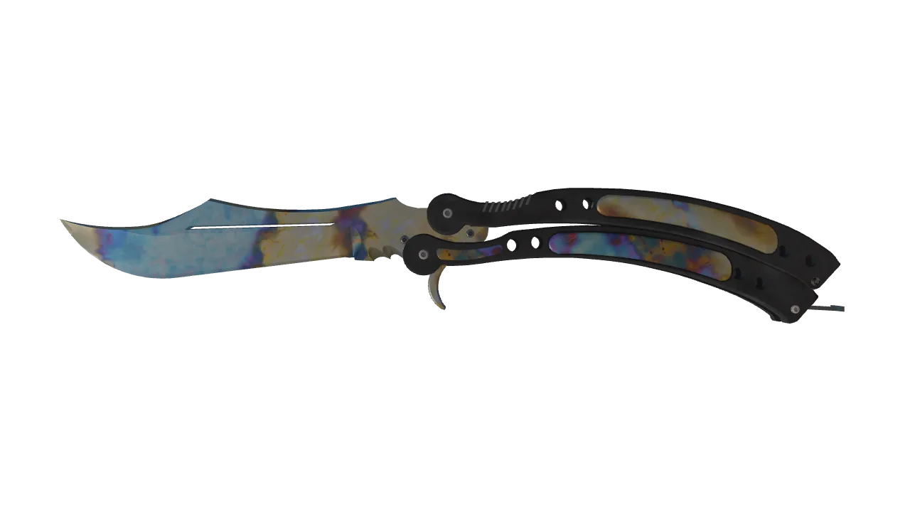 Butterfly Knife | Case Hardened seed #902, front