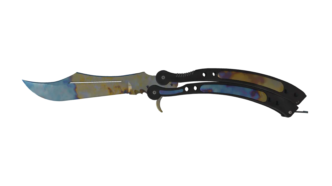 Butterfly Knife | Case Hardened seed #905, front