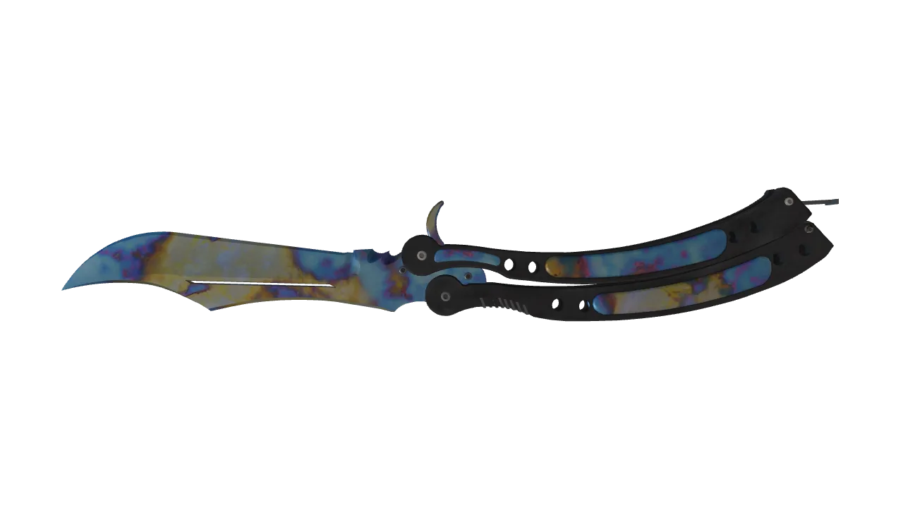 Butterfly Knife | Case Hardened seed #906, back
