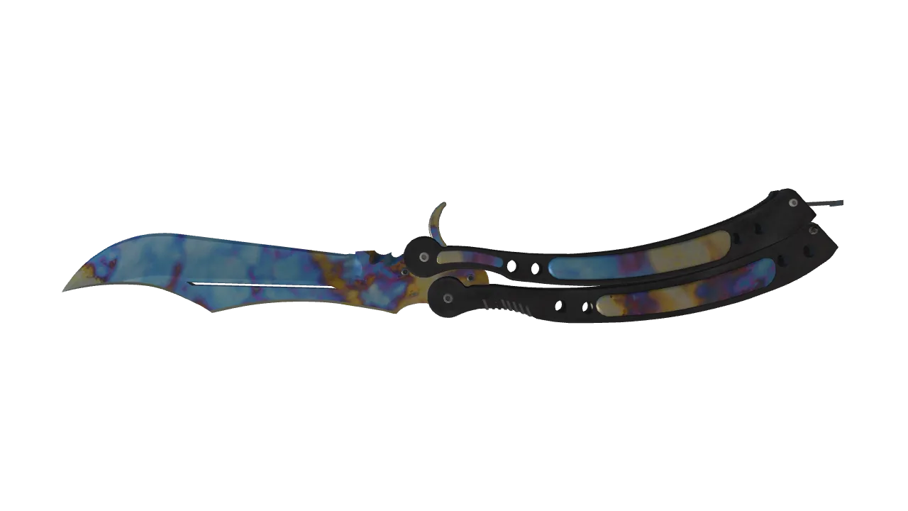 Butterfly Knife | Case Hardened seed #913, back