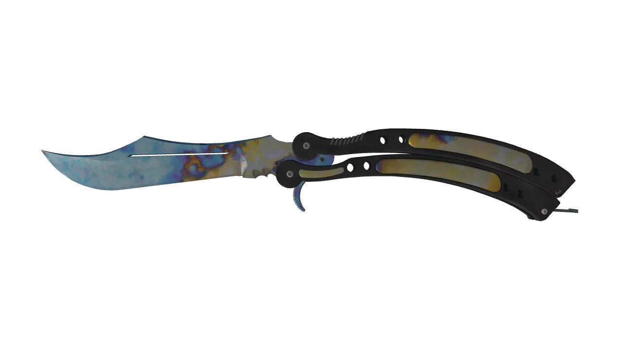 Butterfly Knife | Case Hardened seed #917, front