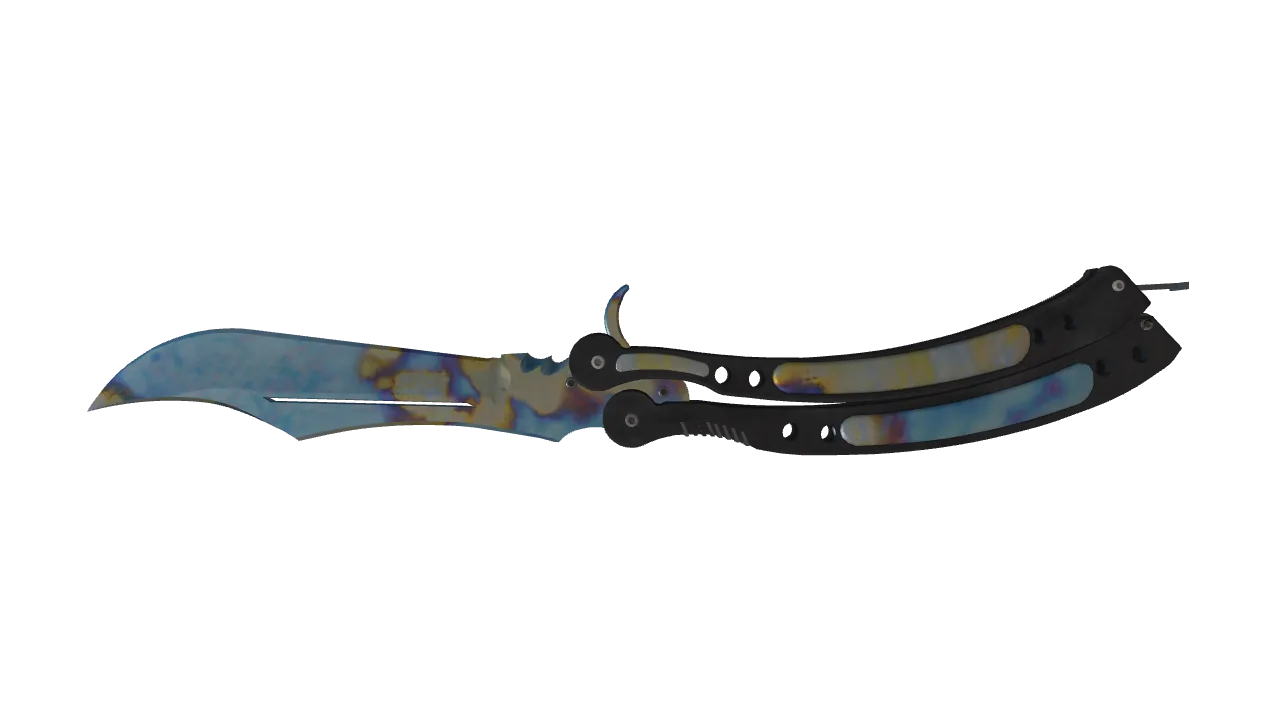 Butterfly Knife | Case Hardened seed #919, back