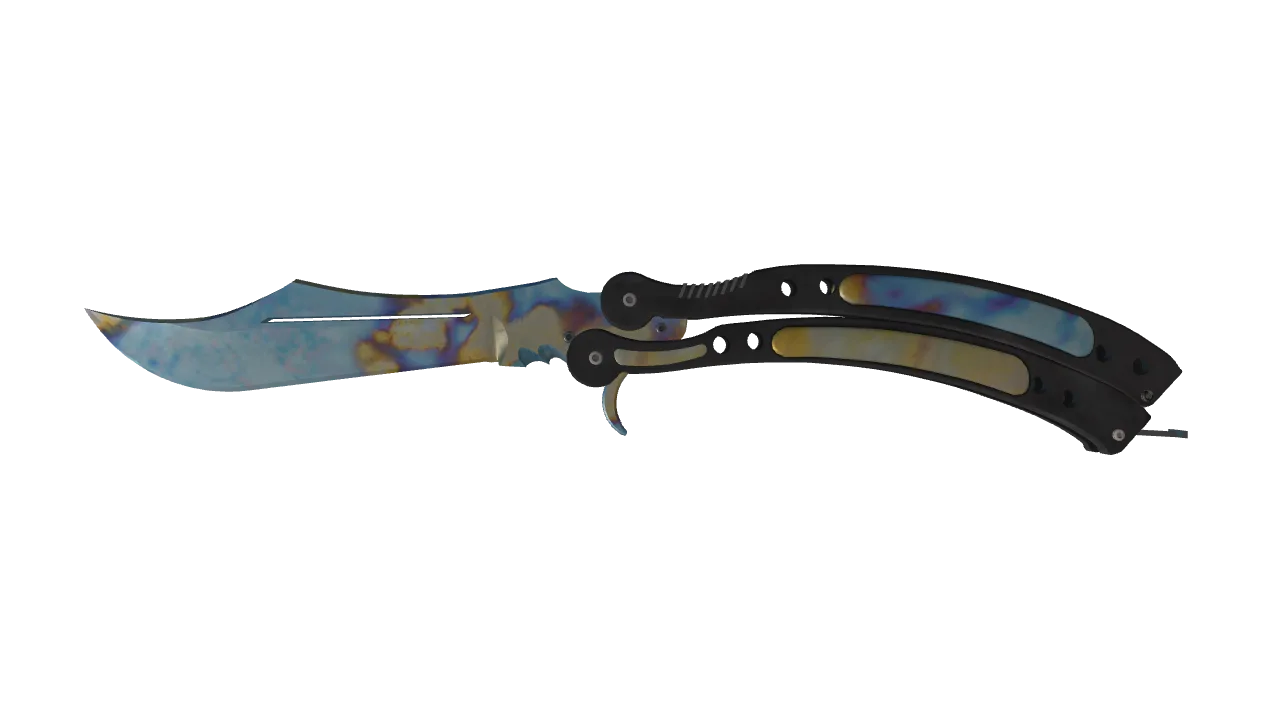 Butterfly Knife | Case Hardened seed #919, front