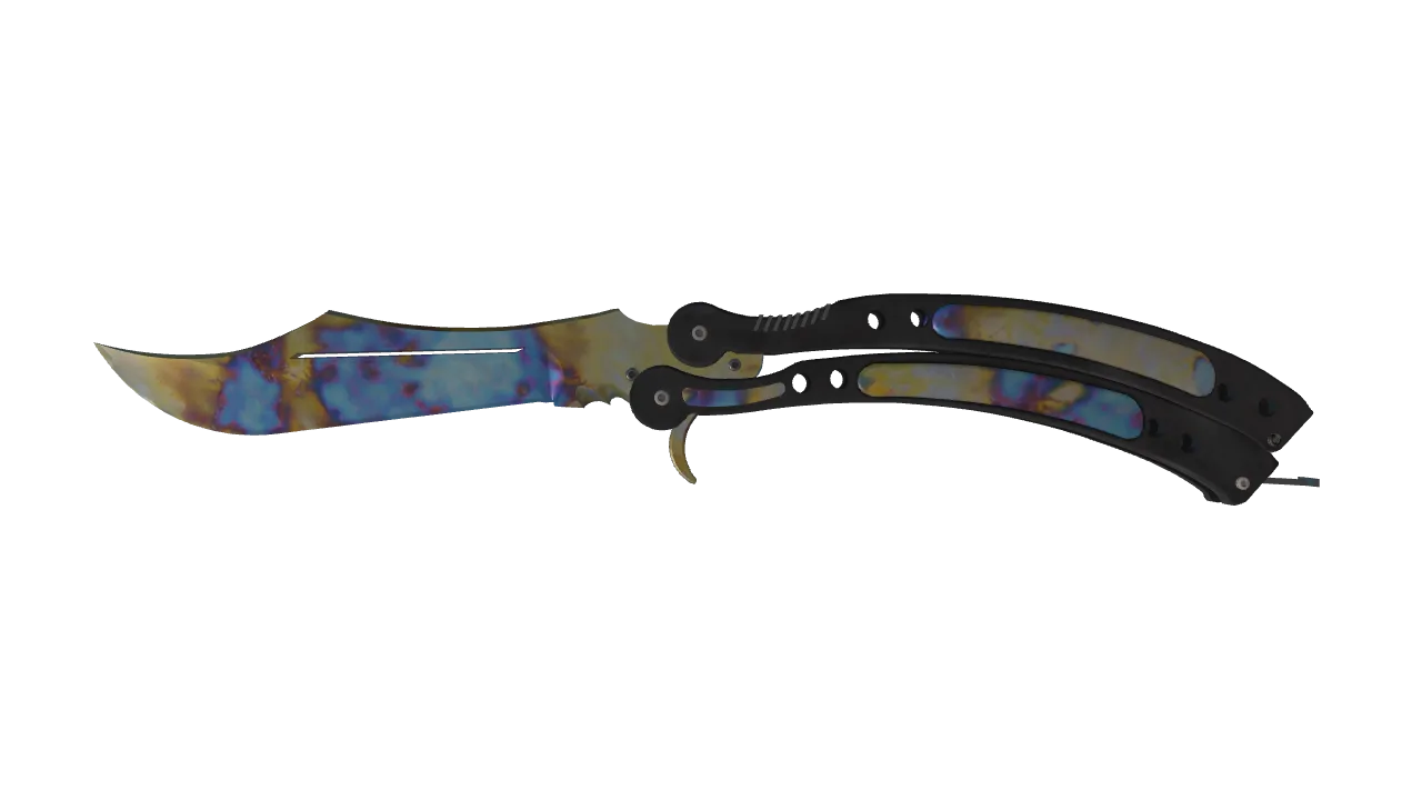 Butterfly Knife | Case Hardened seed #925, front