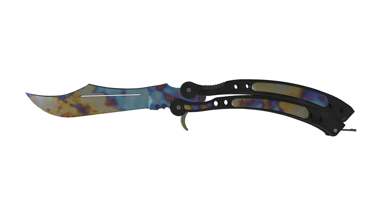 Butterfly Knife | Case Hardened seed #927, front