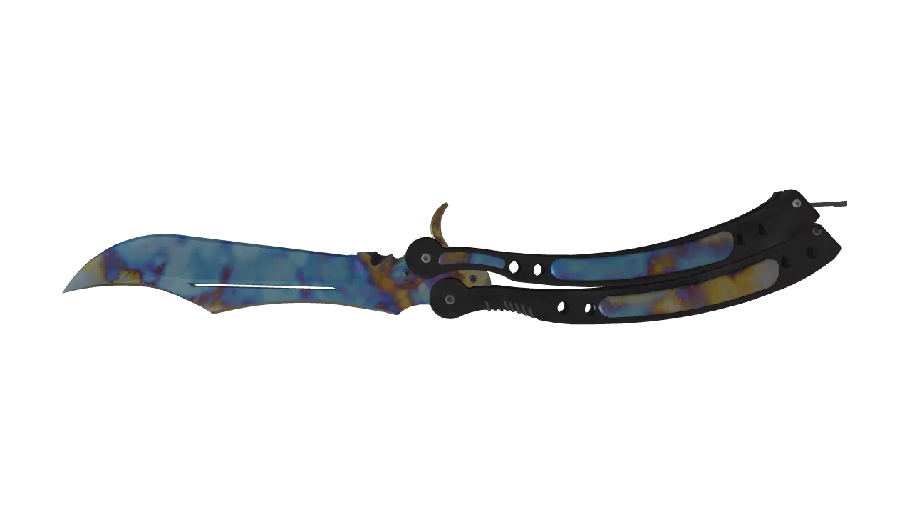 Butterfly Knife | Case Hardened seed #928, back