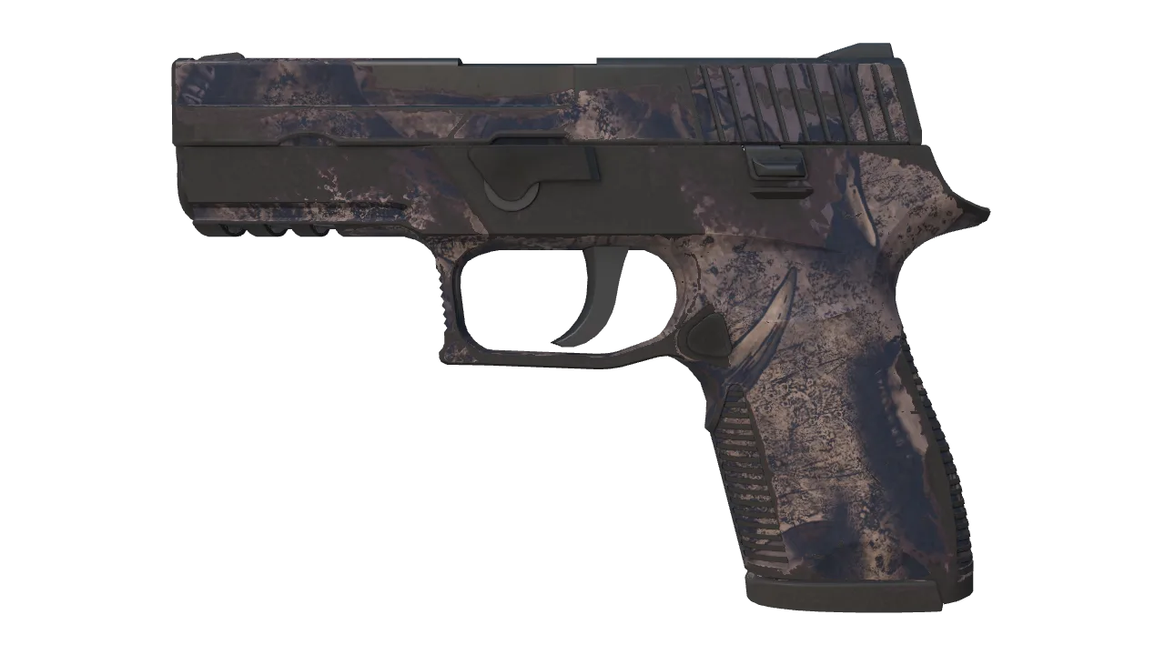 P250 | Drought (Well-Worn) — Dust II light, front