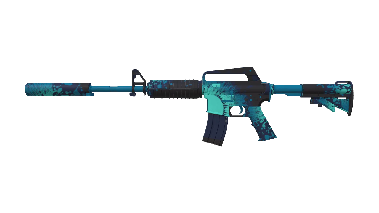M4A1-S | Icarus Fell (Minimal Wear) — Dust II light, front