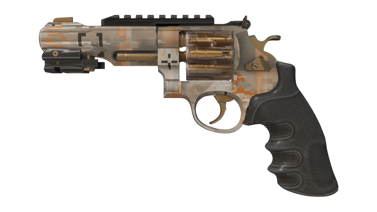R8 Revolver | Monarch (Factory New) — Dust II light, front