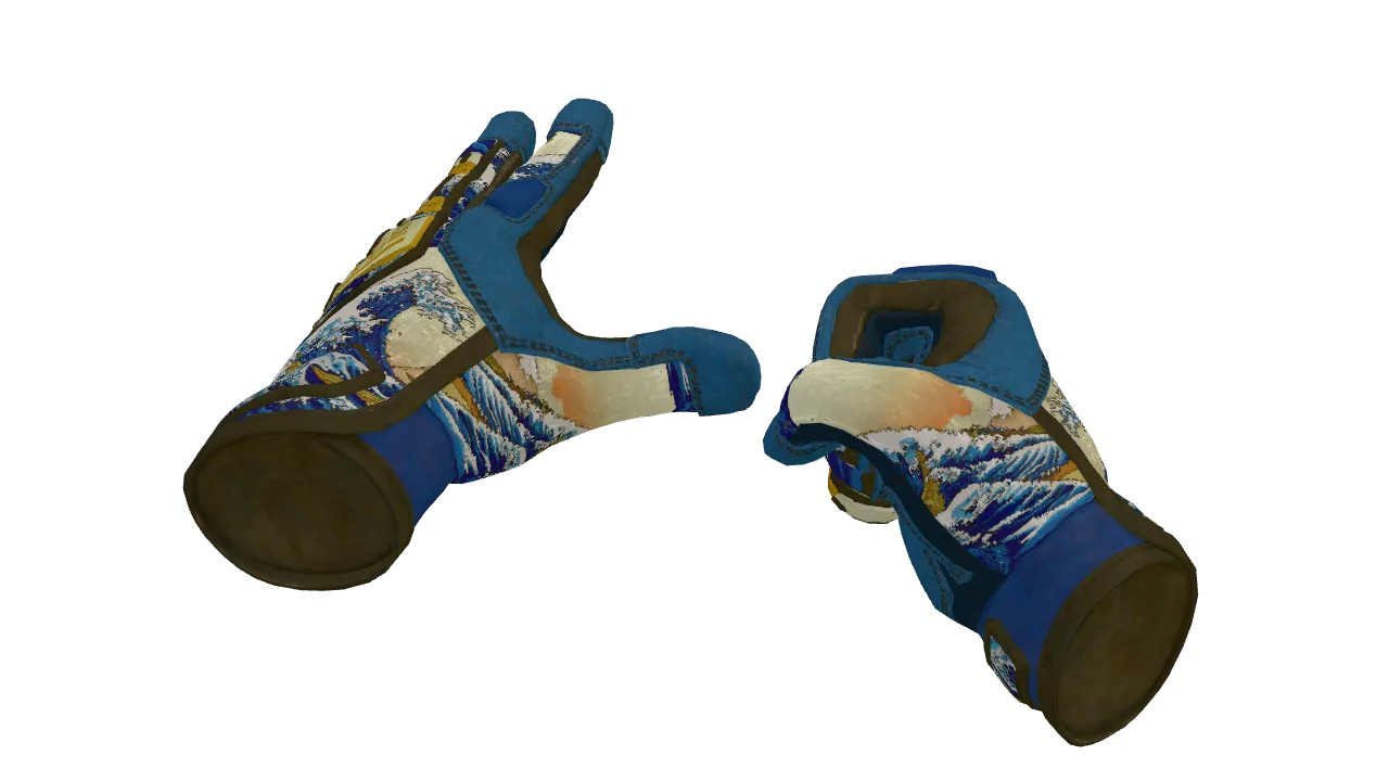 ★ Specialist Gloves | Big Swell (Field-Tested) — Dust II light, front