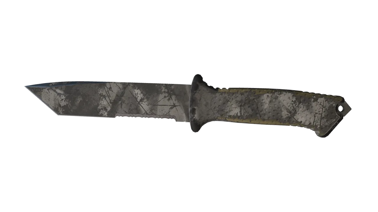★ Ursus Knife | Urban Masked (Battle-Scarred) — Dust II light, front
