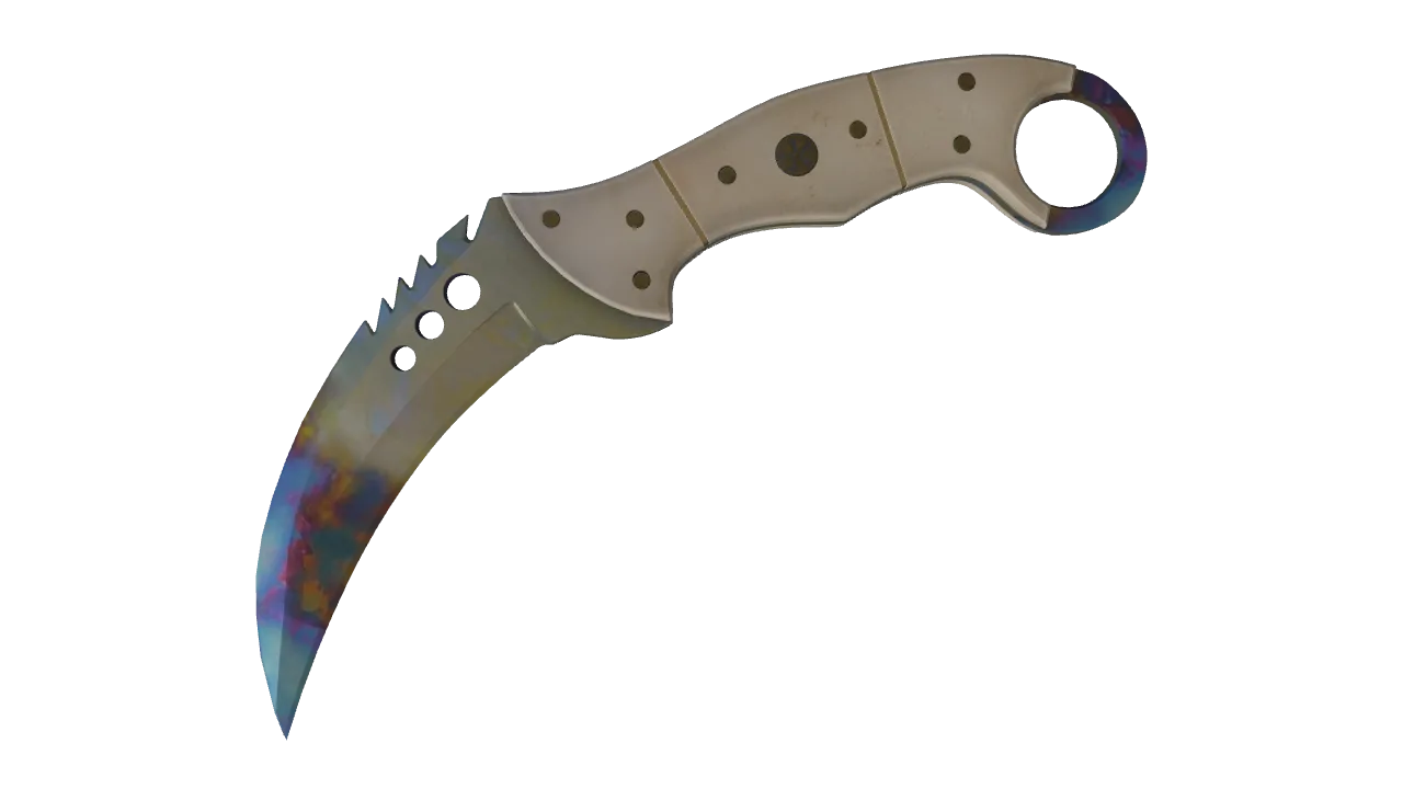 ★ Talon Knife | Case Hardened (Factory New) — Dust II light, front